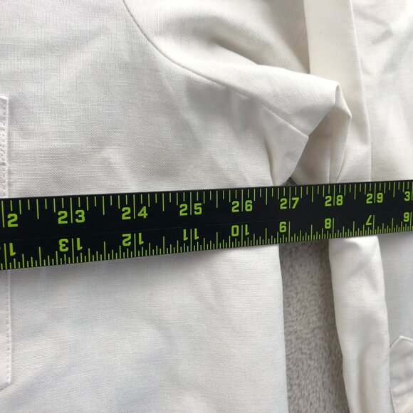 Dickies Mens Work Dress Shirt Size 18-18.5 Neck White Long Sleeve Button-Down - Picture 8 of 12